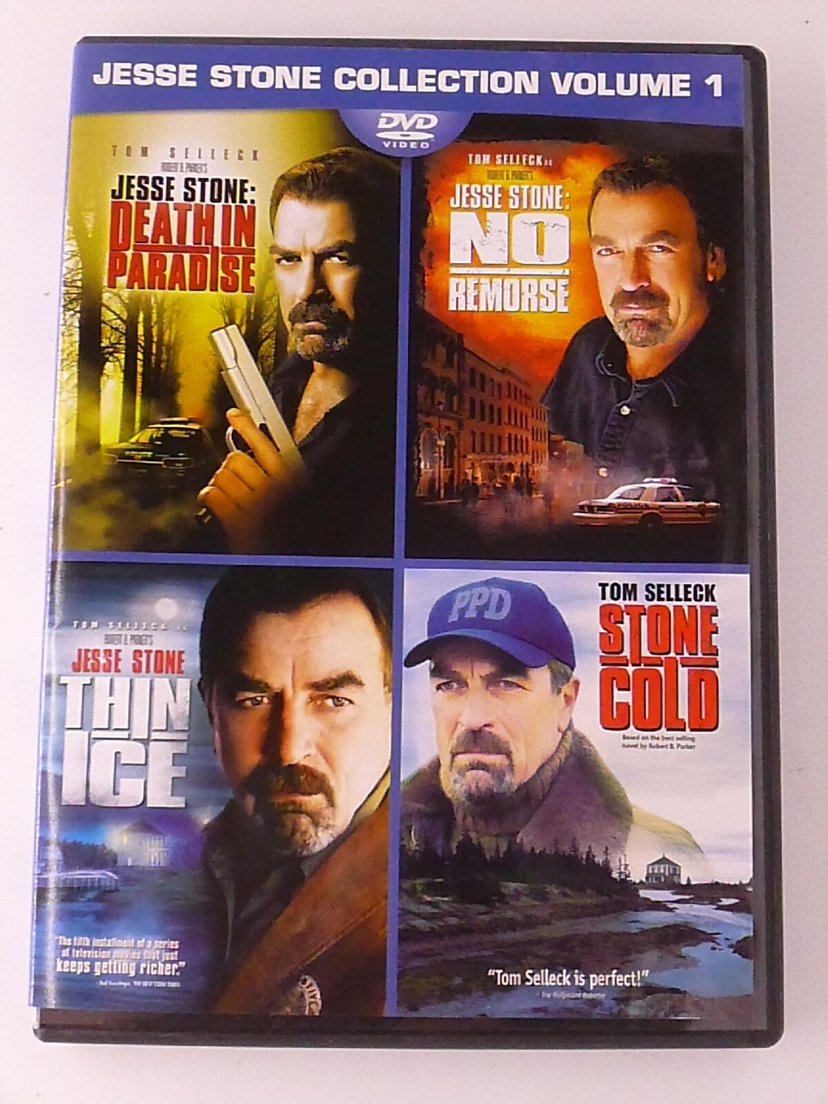 Jesse Stone - Death in Paradise, No Remorse, Thin Ice, Ston.. (DVD, 4-film) - K5