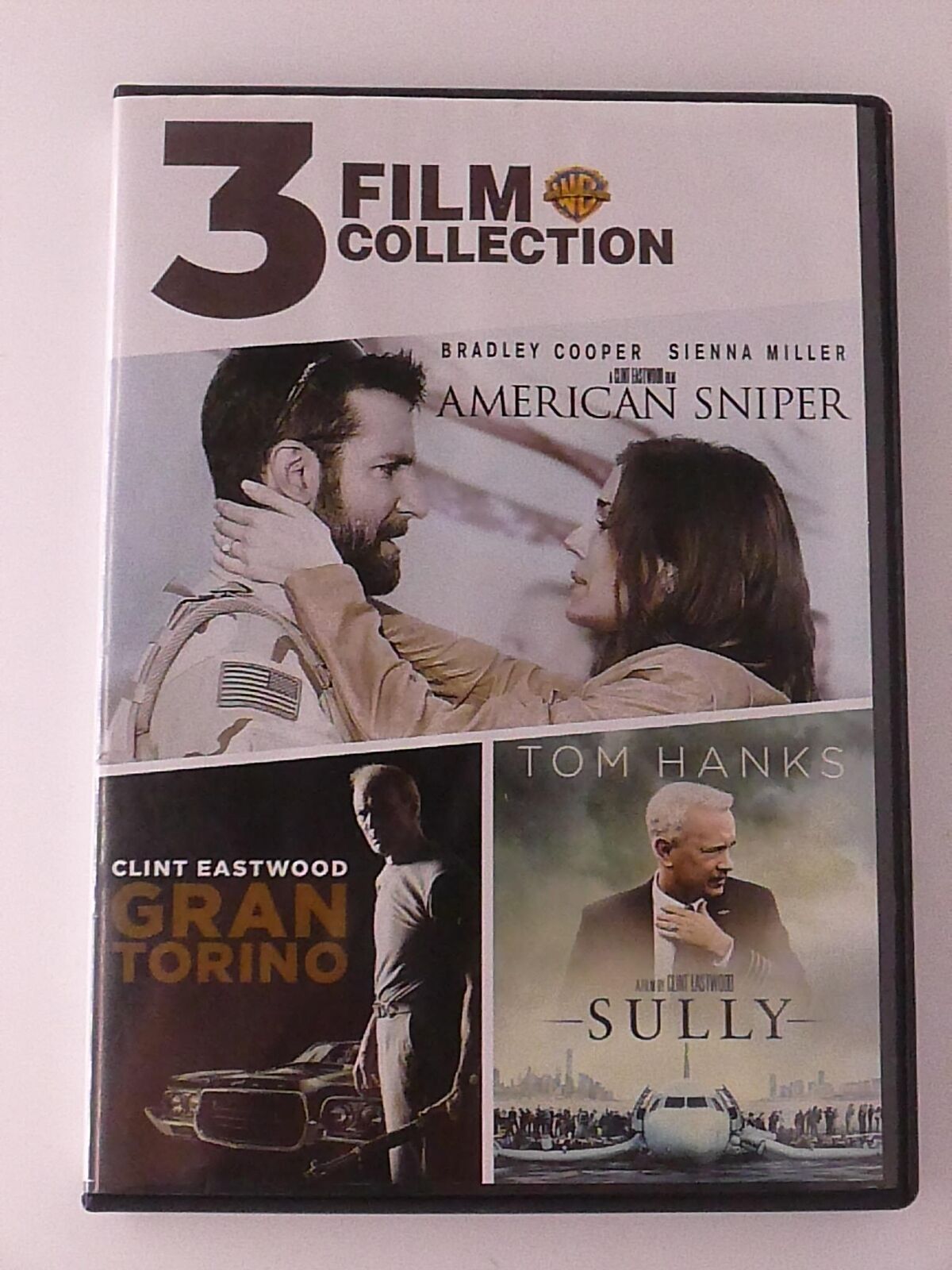 American Sniper, Gran Torino, Sully (DVD, 3-film) - K0303