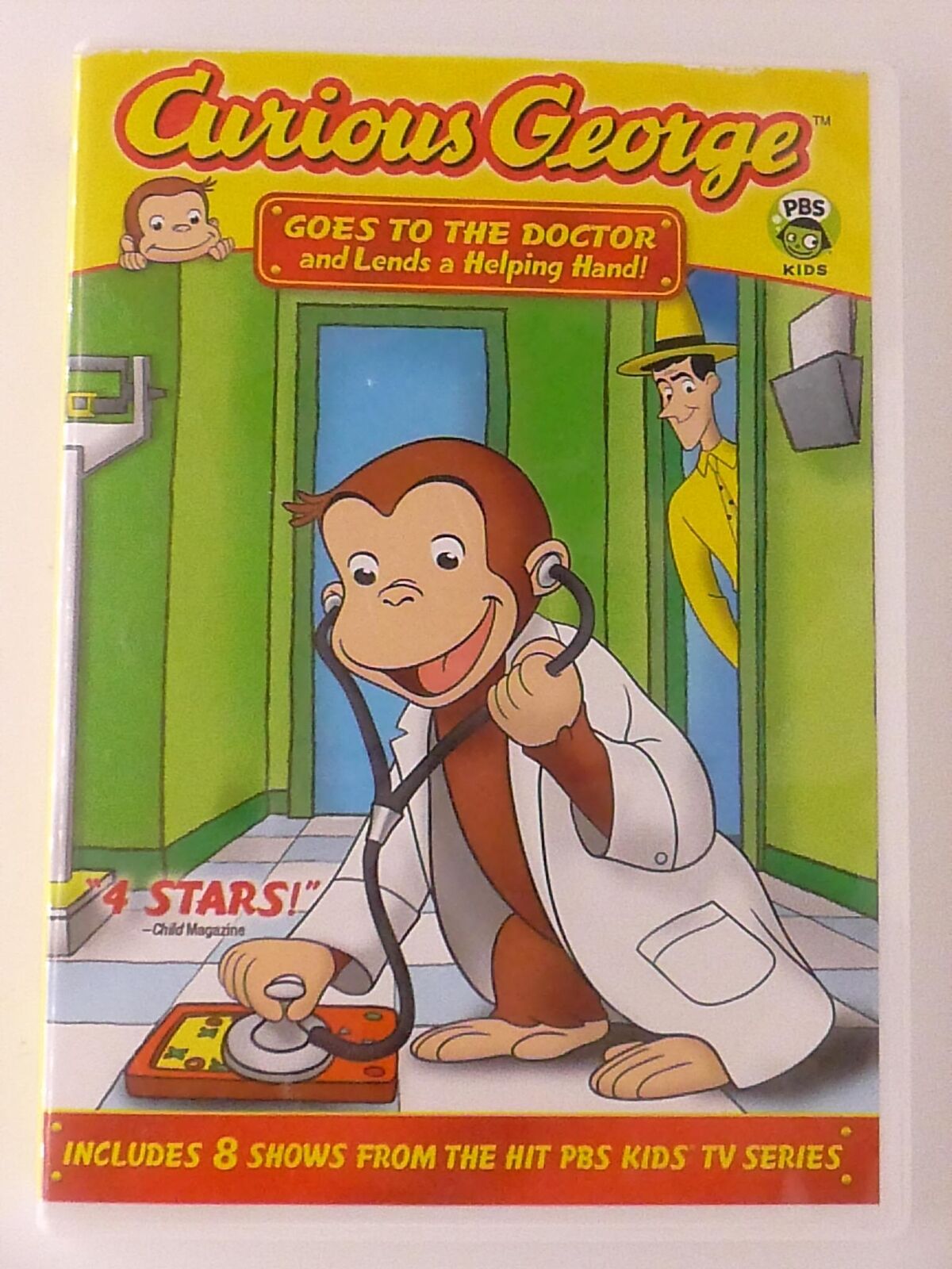 Curious George - Goes to the Doctor and Lends a Helping Hand (DVD, 8 ep) - K7