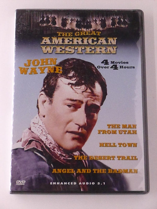 The Great American Western - John Wayne - Hell Town, Ang.. (DVD, 4-film) - NEW24