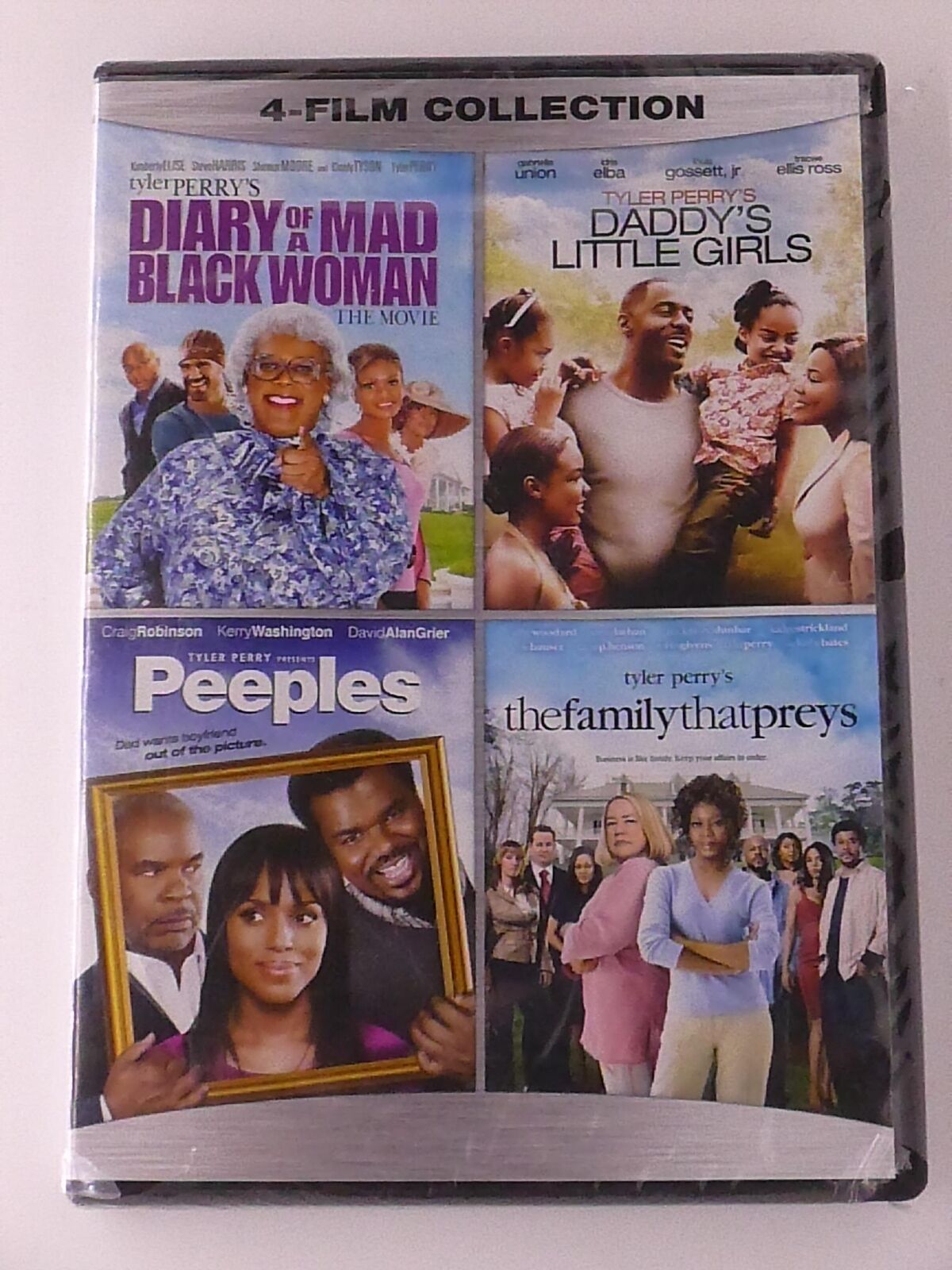 Tyler Perry - Diary of a Mad Black Woman, Peeples, Daddy.. (DVD, 4-film) - NEW24