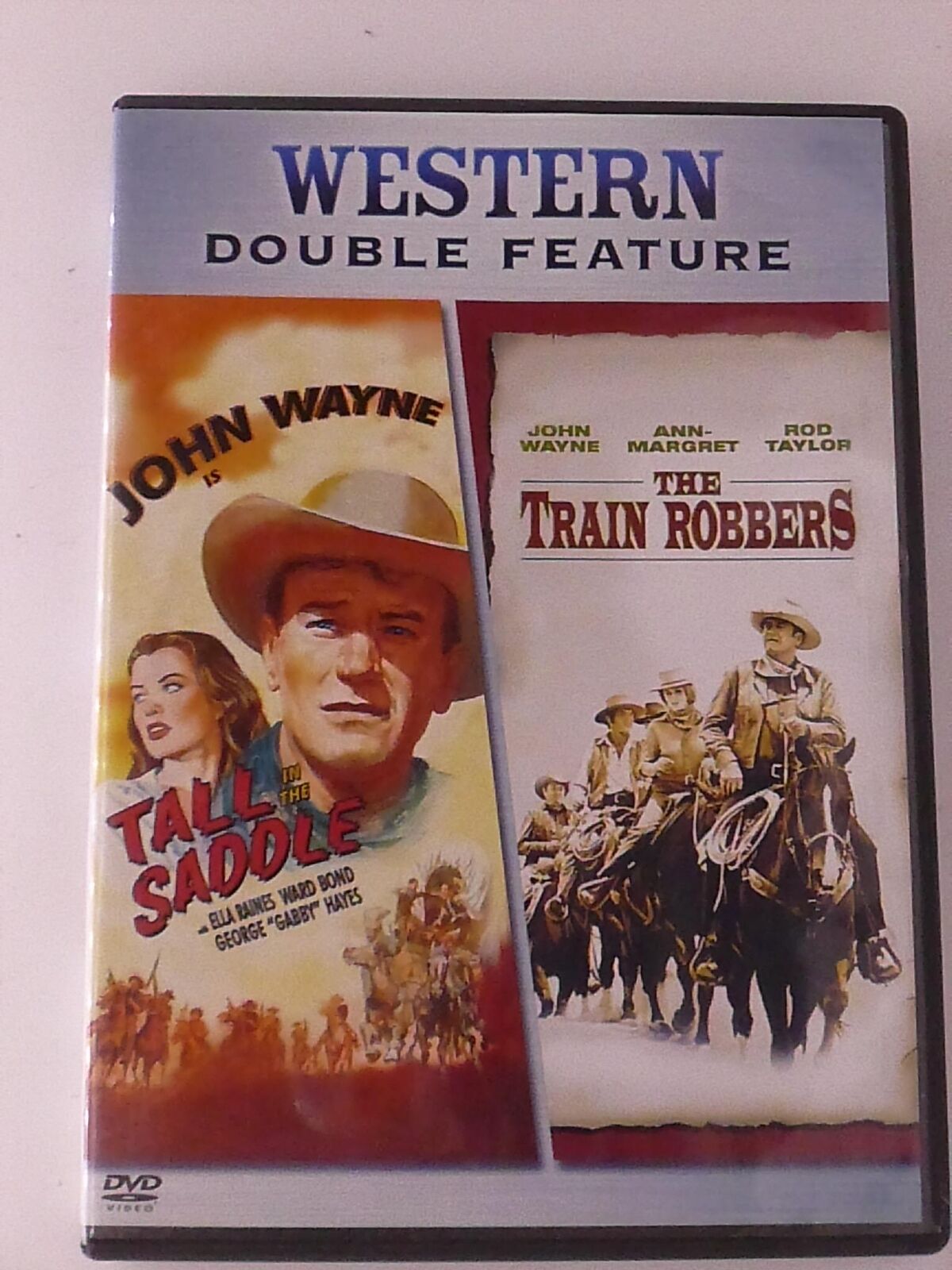 Tall in the Saddle - The Train Robbers (DVD, John Wayne double feature) - K9