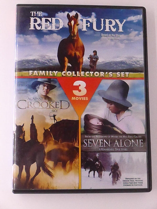 The Red Fury, Against a Crooked Sky, Seven Alone (DVD, 3-film) - K5
