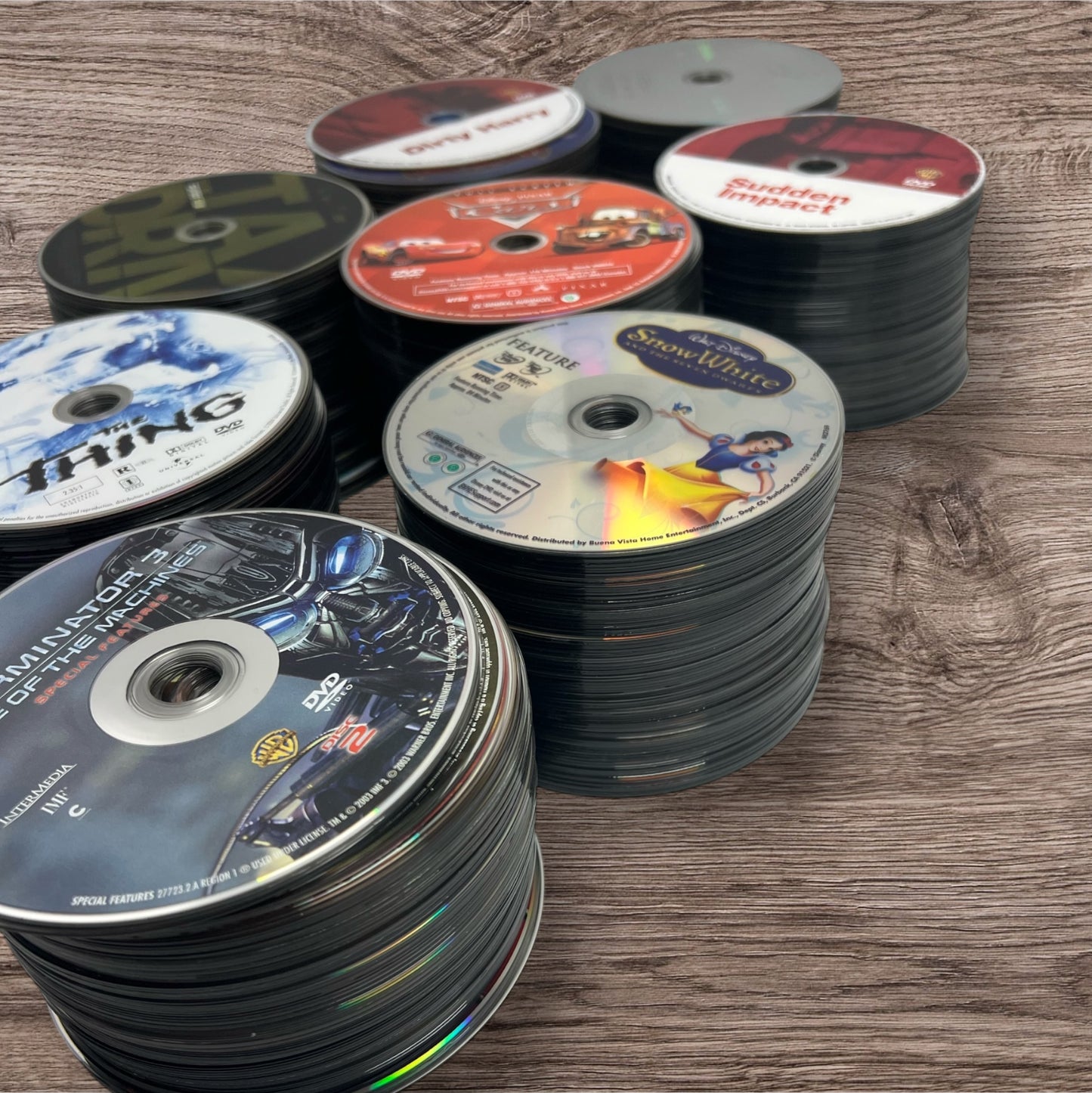 Lot of 500+ Assorted DVDs (No Case or Artwork - Read Description)