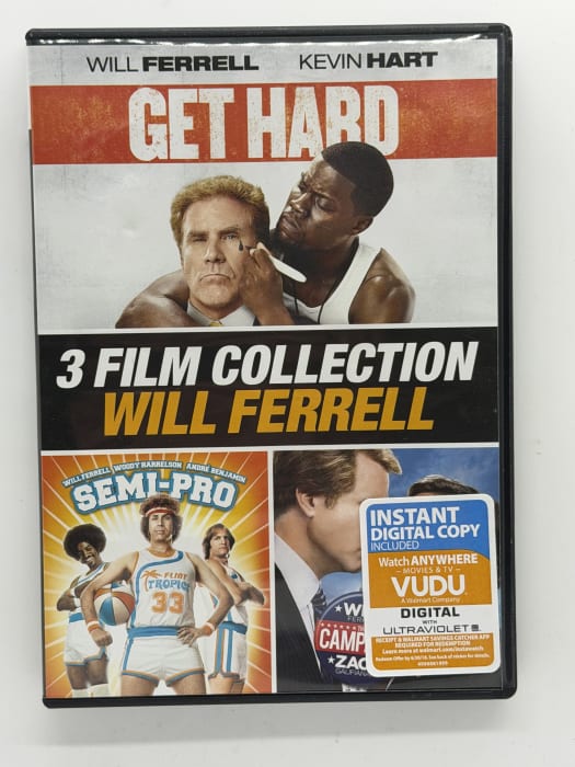 Will Ferrell 3 Film Collection Get Hard/Semi-Pro/The Campaign (DVD, 2015) - L05