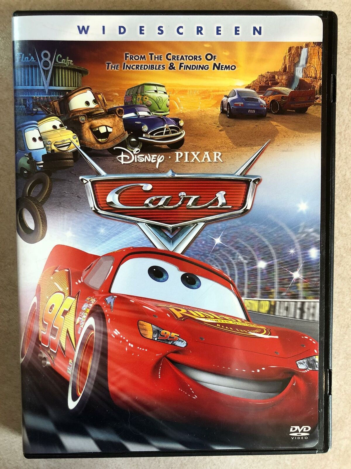 Cars (DVD, Widescreen, Disney Pixar, 2006) - STK