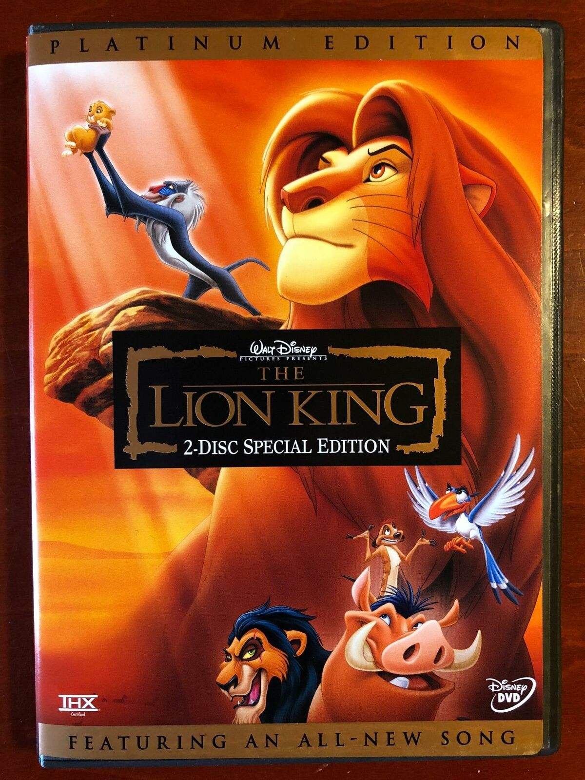 The Lion King (DVD, 1994, Disney, Platinum Edition) - STK
