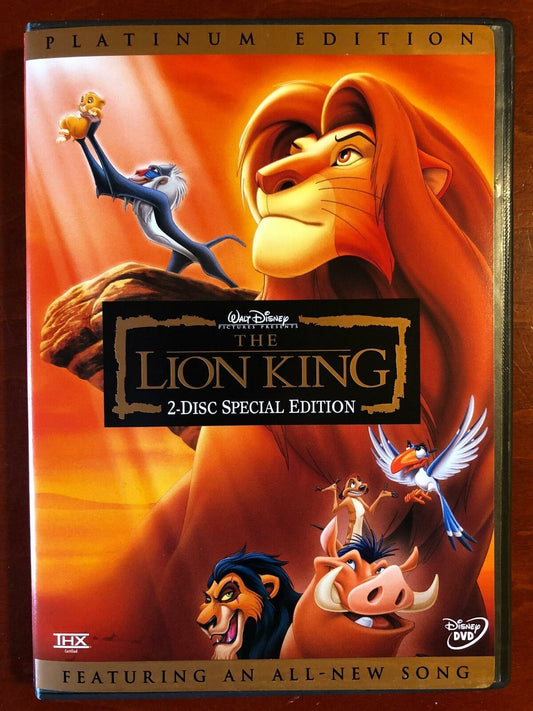 The Lion King (DVD, 1994, Disney, Platinum Edition) - STK