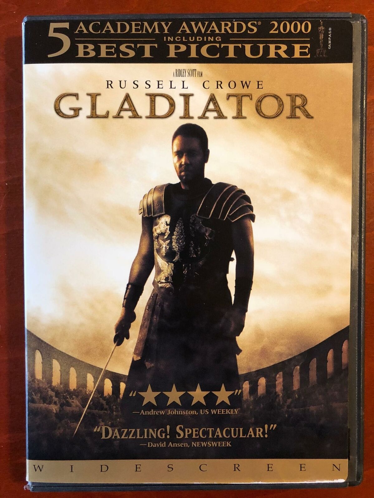 Gladiator (DVD, Widescreen, 2000) - J1231