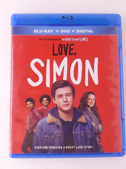 Love, Simon (Blu-ray, DVD, 2018) - J0514