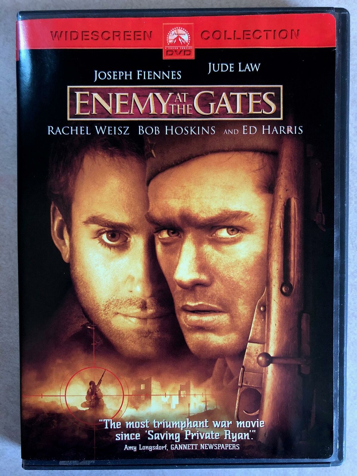 Enemy at the Gates (DVD, 2001, Widescreen) - J1105