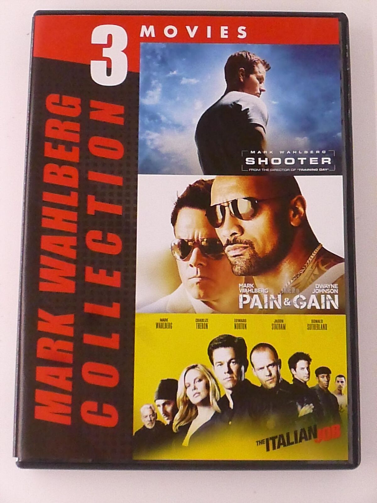 Shooter, Pain and Gain, The Italian Job (DVD, triple feature) - J0205