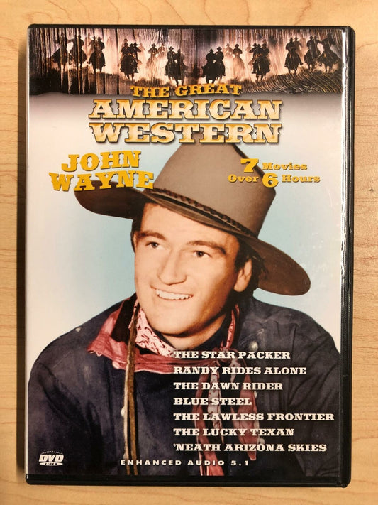 John Wayne - The Star Packer, Blue Steel, Randy Rides Al.. (DVD, 7-film) - K10