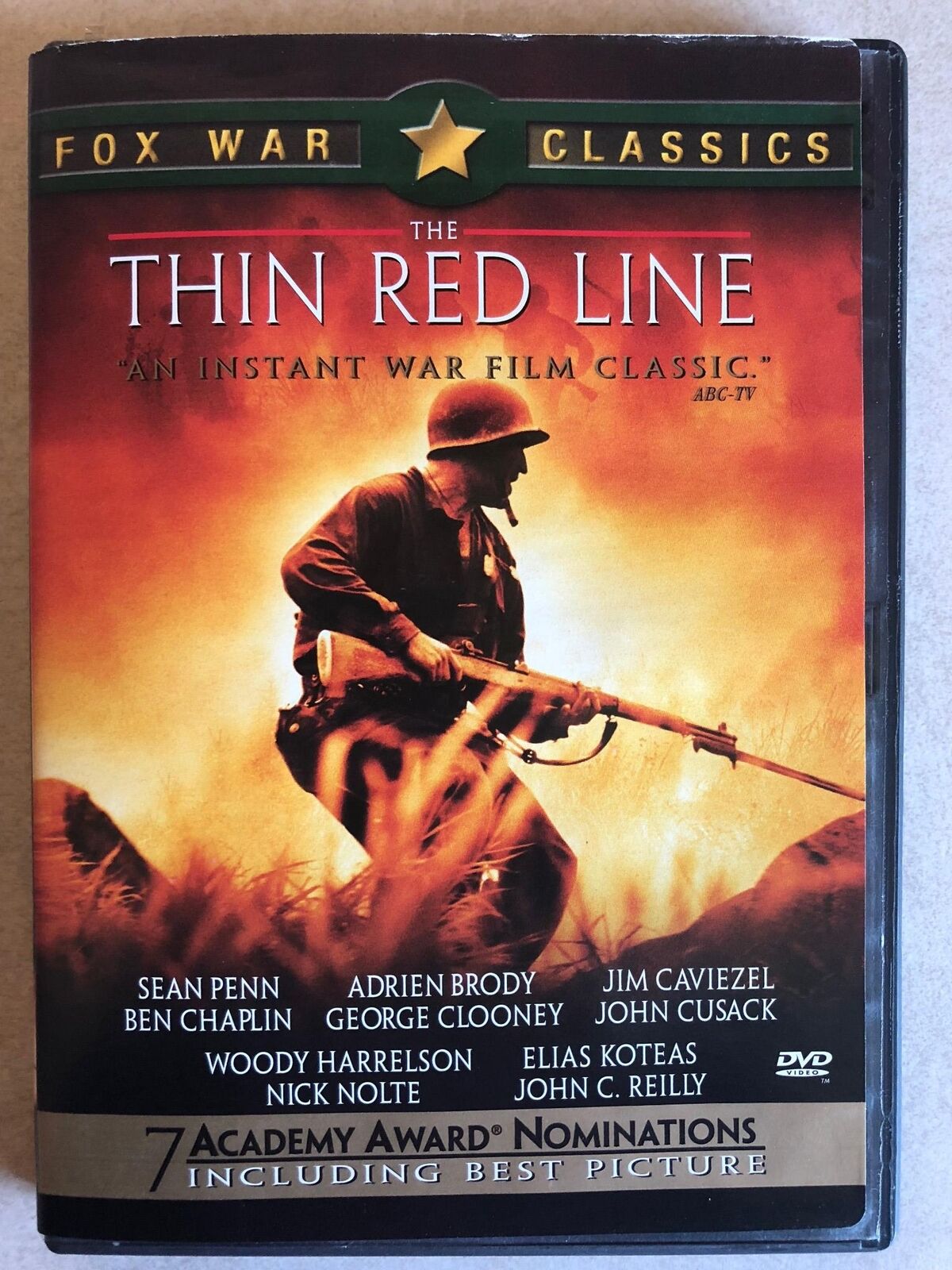 The Thin Red Line (DVD, 1998, Fox War Classics) - K7
