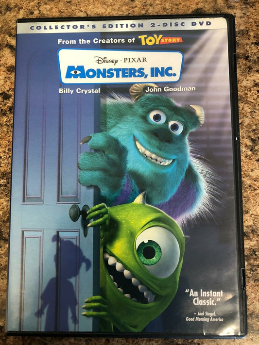 Monsters, Inc. (DVD, 2001, 2-Disc, Collectors Edition, Disney Pixar) - STK