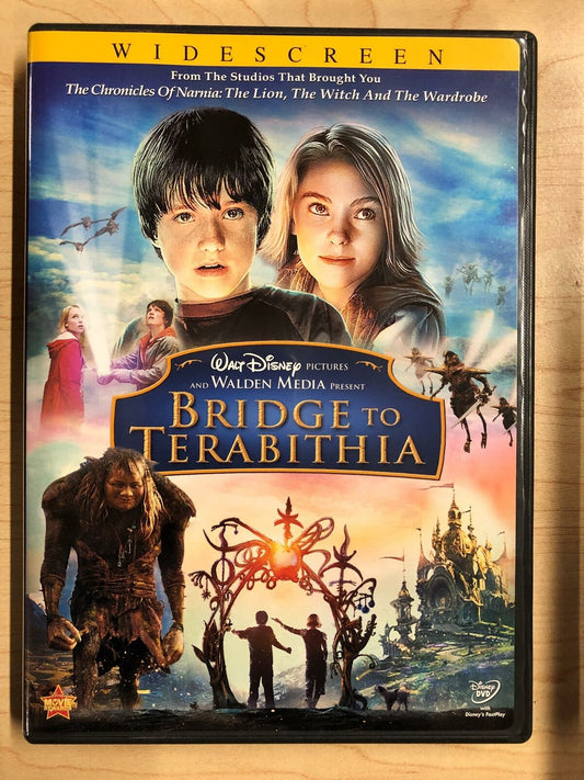 Bridge to Terabithia (DVD, 2007, Widescreen, Disney) - J1231
