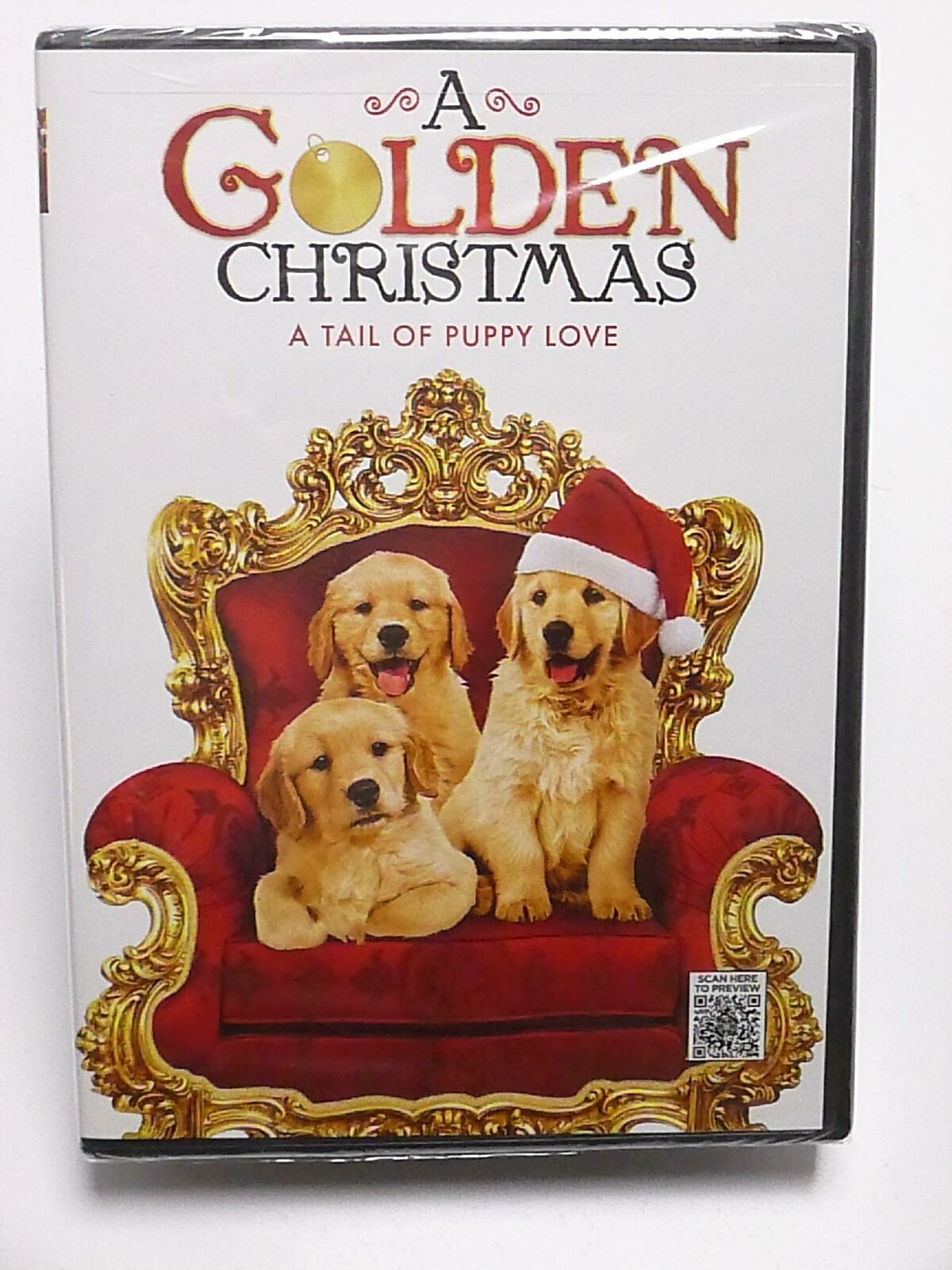 A Golden Christmas A Tail of Puppy Love (DVD, 2009) - NEW25