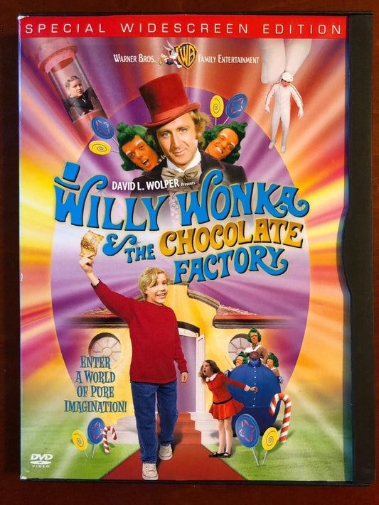 Willy Wonka and the Chocolate Factory (DVD, 1971, Widescreen) - K7