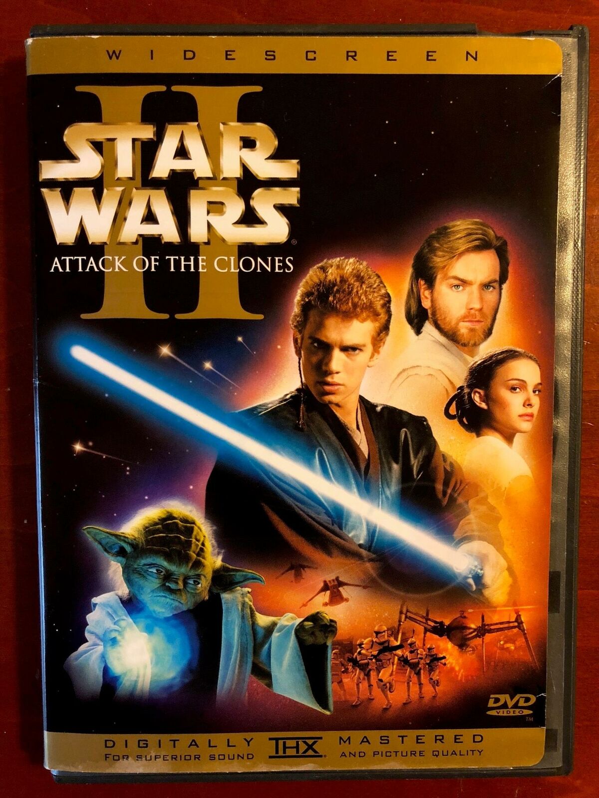 Star Wars II - Attack of the Clones (DVD, Widescreen, 2002) - J1231