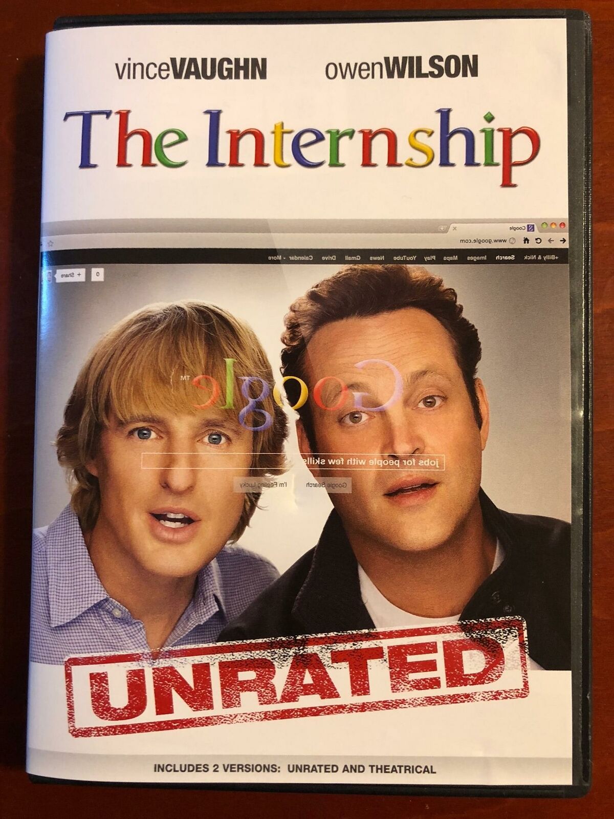 The Internship (DVD, 2013, unrated) - H0516