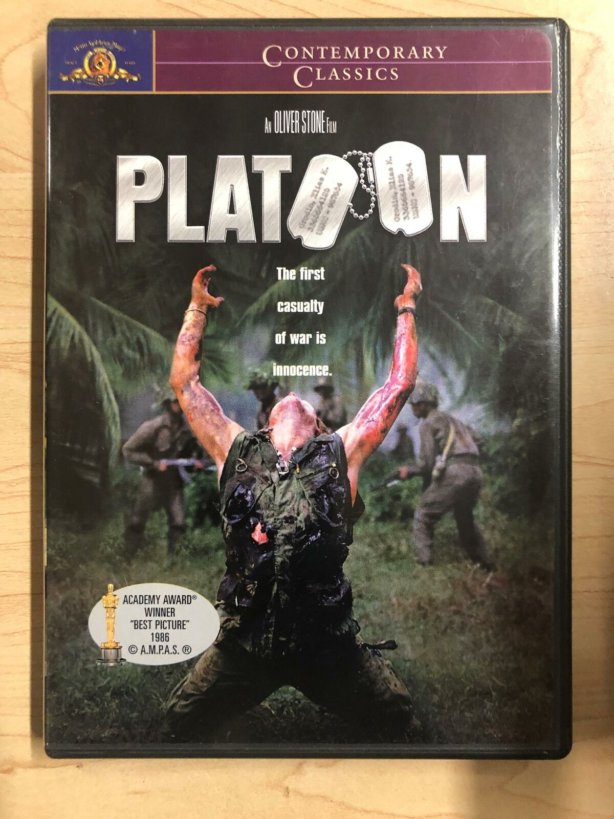 Platoon (DVD, Contemporary Classics, 1986) - K10