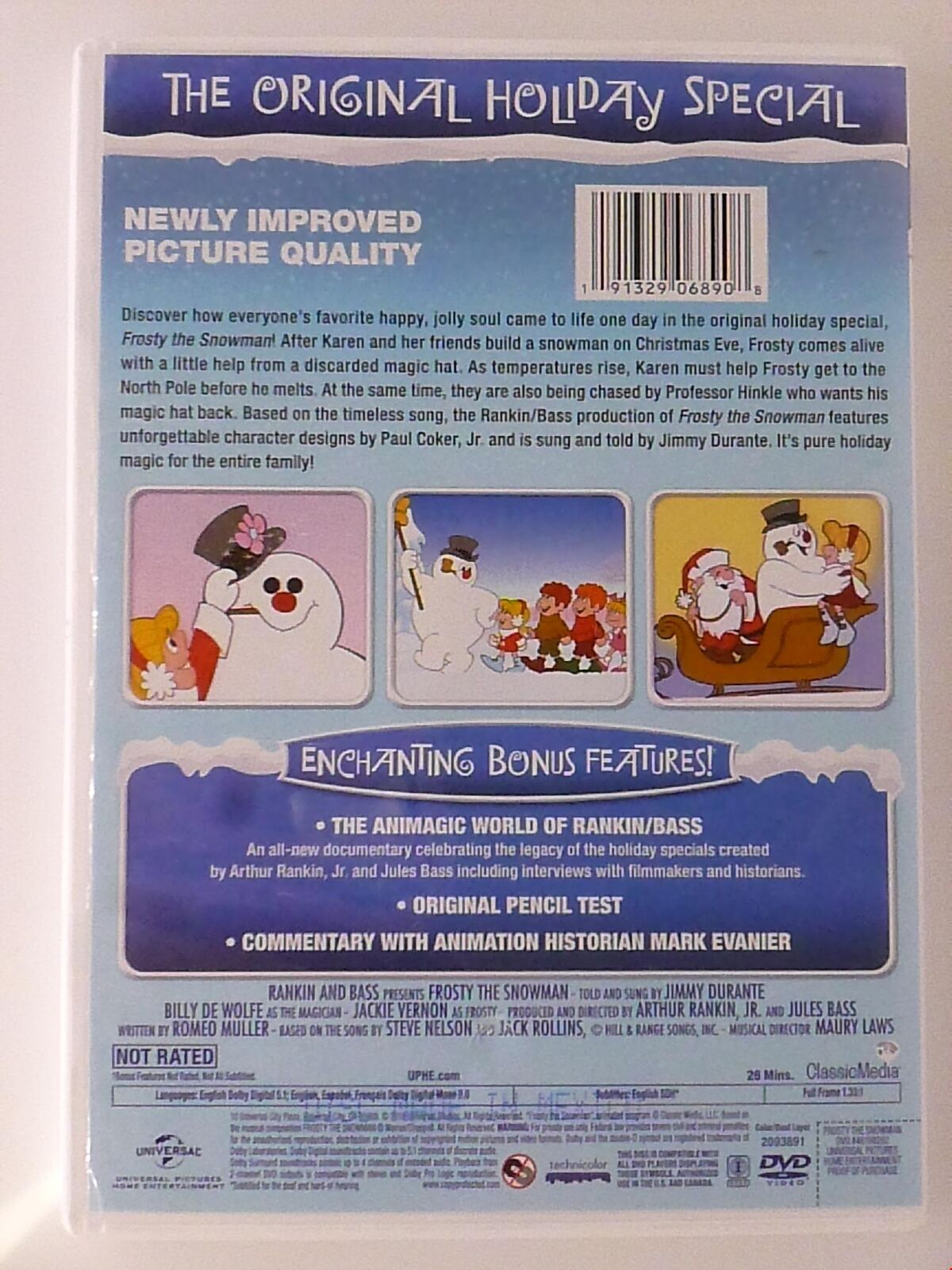 Frosty the Snowman (DVD, Deluxe Edition, Christmas, 1969) - I1030