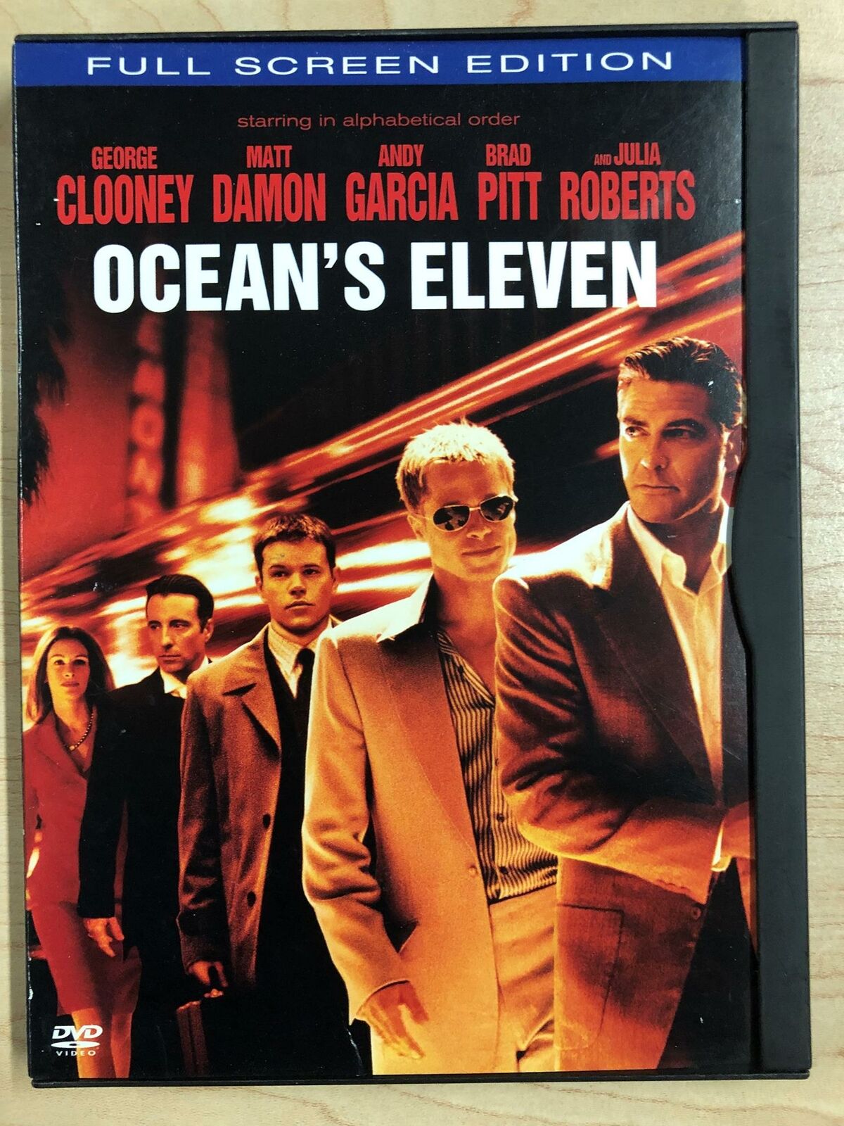 Oceans Eleven (DVD, 2001, Full Frame Edition) - J1231