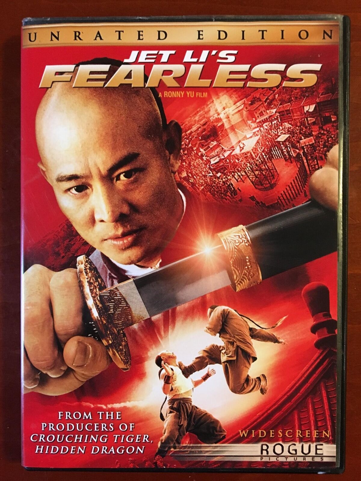 Fearless (DVD, Unrated, Widescreen, 2006, Jet Li) - K9