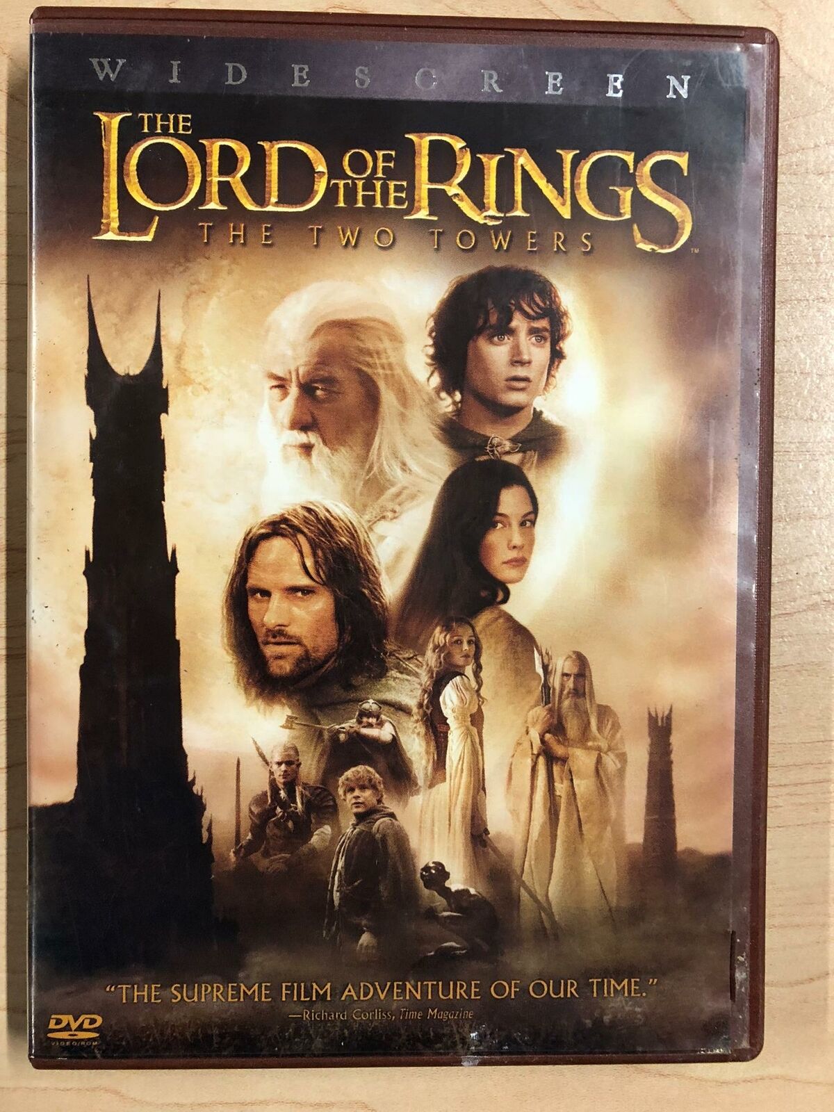 The Lord of the Rings - The Two Towers (DVD, 2002, Widescreen) - K9