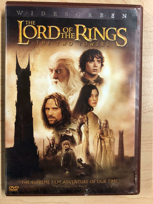 The Lord of the Rings - The Two Towers (DVD, 2002, Widescreen) - K9