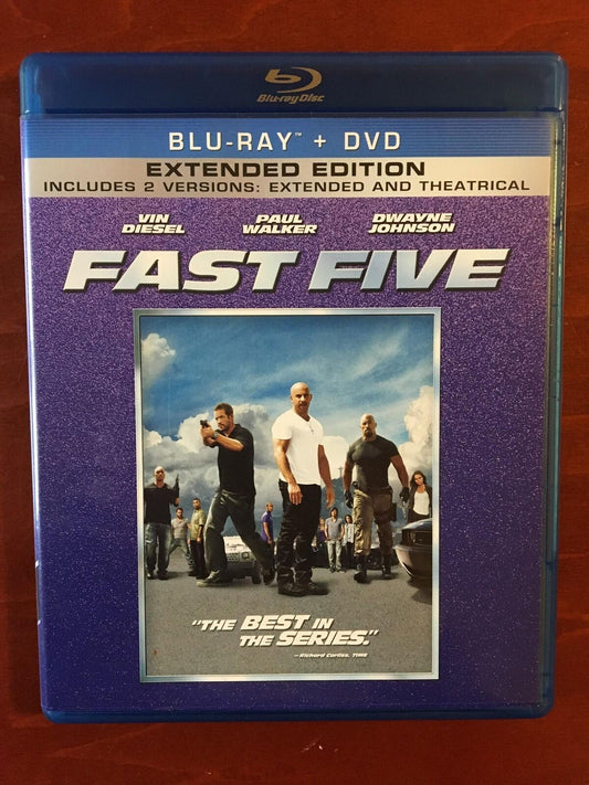 Fast Five (Blu-ray - DVD only, 2011) - J1022