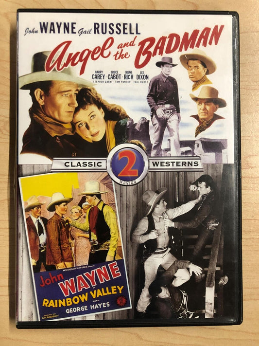 Angel and the Badman - Rainbow Valley (DVD, John Wayne double feature) - K0303