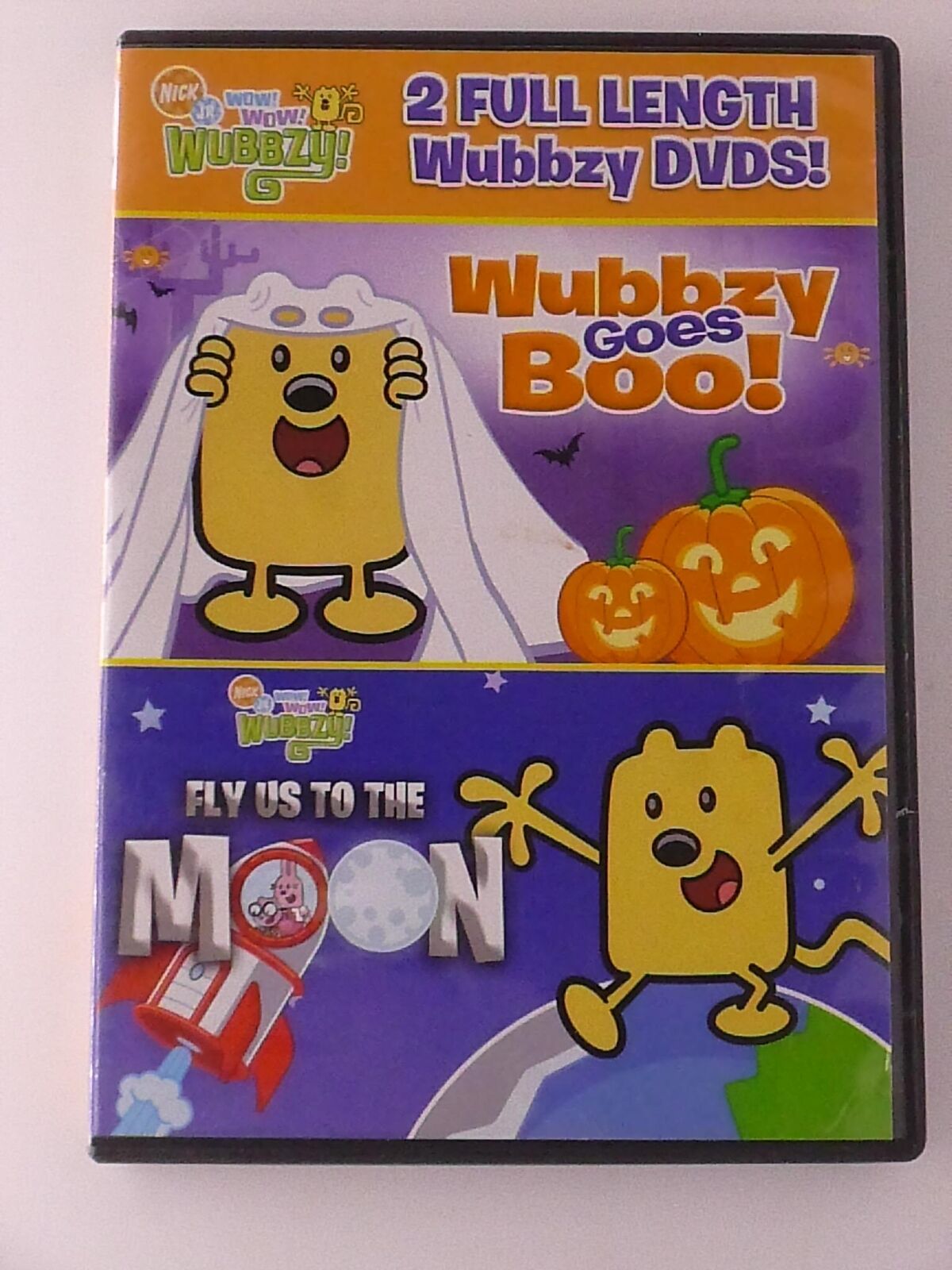 Wow Wow Wubbzy - Wubbzy Goes Boo, Fly Us to the Moon (DVD, Nick Jr.) - K6