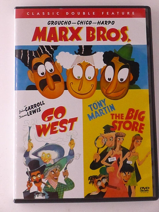 Go West - The Big Store (DVD, Marx Bros. double feature) - K7