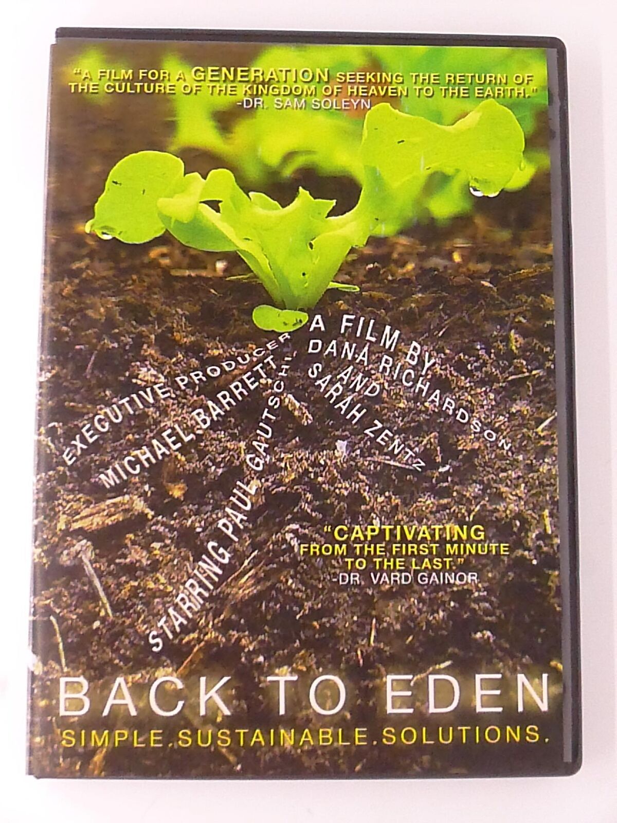 Back to Eden (DVD, 2011) - K0303