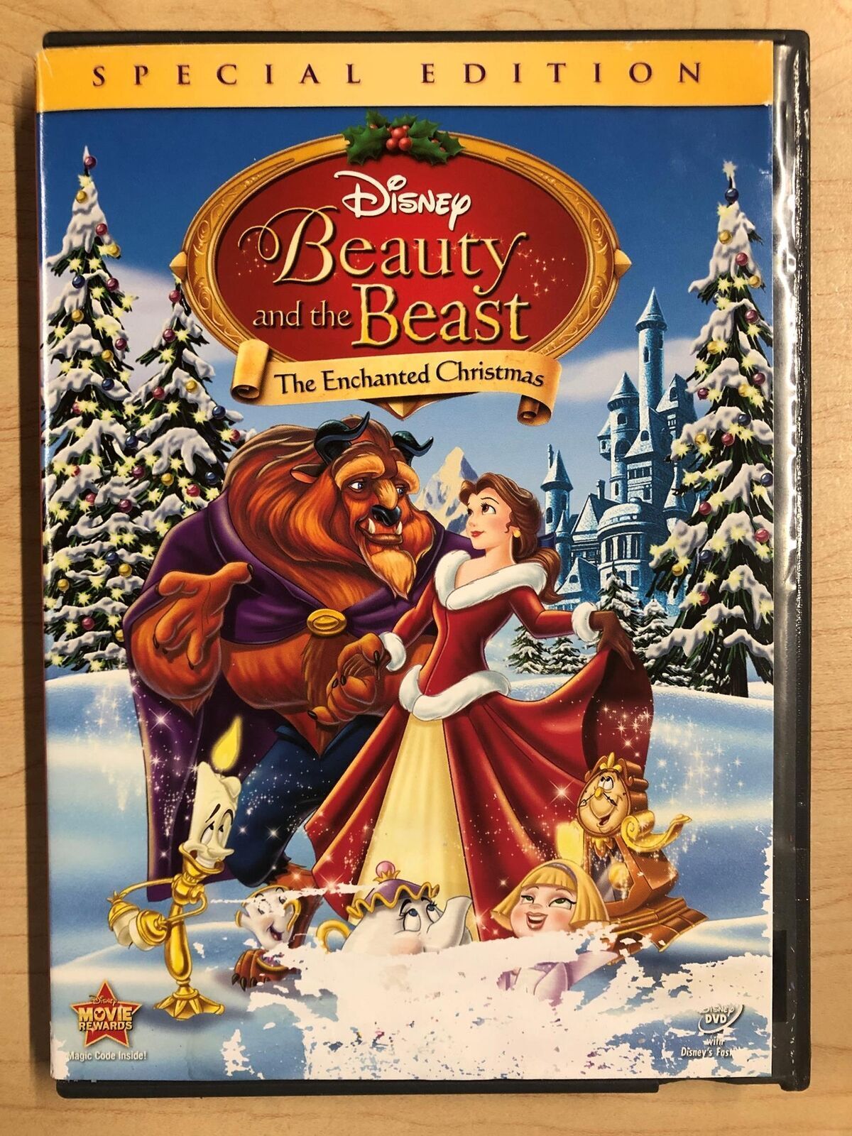 Beauty and the Beast - The Enchanted Christmas (DVD, 1997) - K9