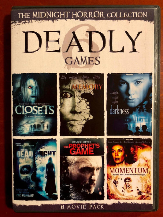 Deadly Games - Closets, Memory, Darkness, Dead Night,... (DVD, 6-film) - K0107