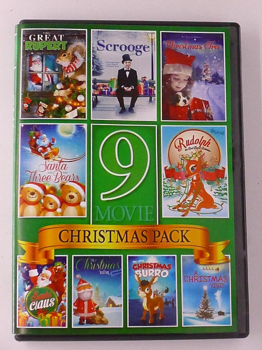 9 Movie Christmas Pack - Great Rupert, Scrooge, Santa Claus, Rud.. (DVD) - J1105