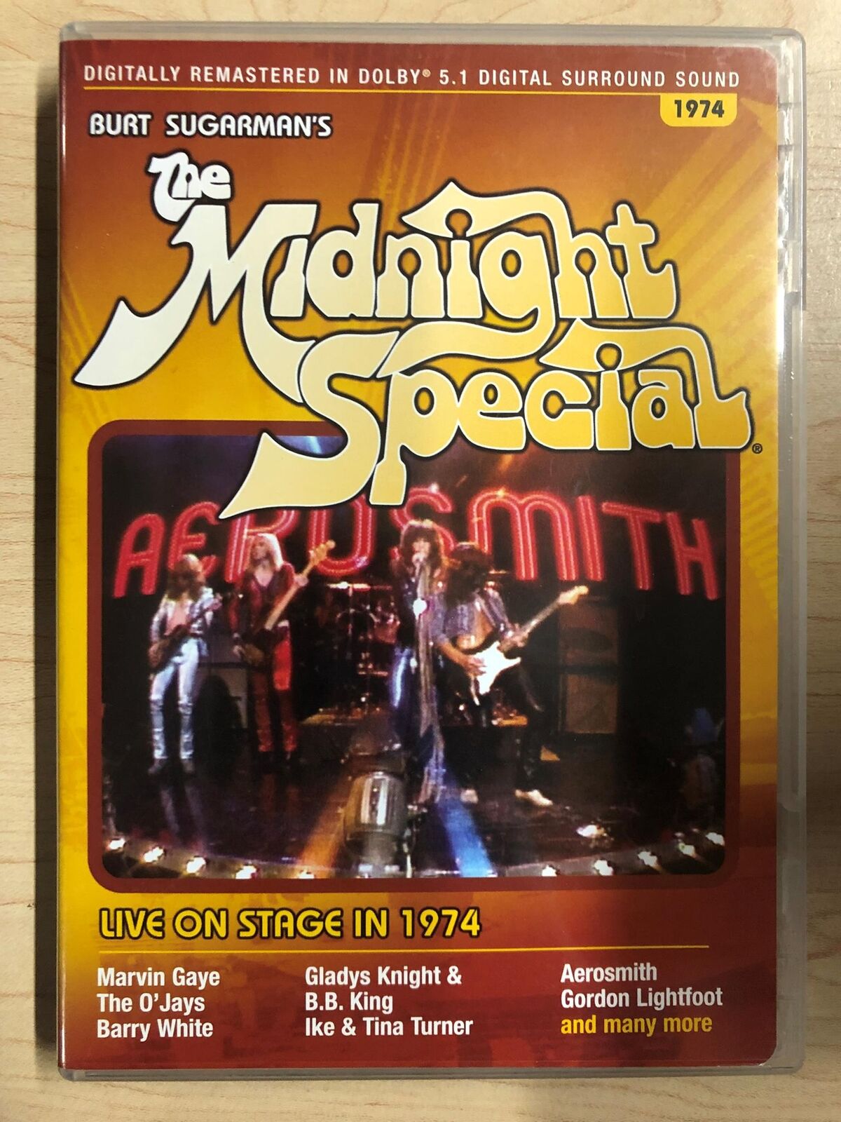 The Midnight Special - Gaye, White, Turner, Aerosmith, Kni.. (DVD, 1974) - K0428