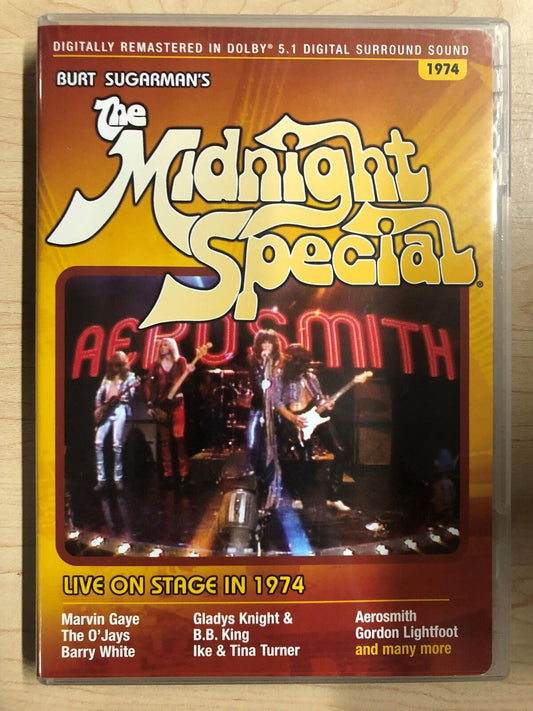 The Midnight Special - Gaye, White, Turner, Aerosmith, Kni.. (DVD, 1974) - J1231