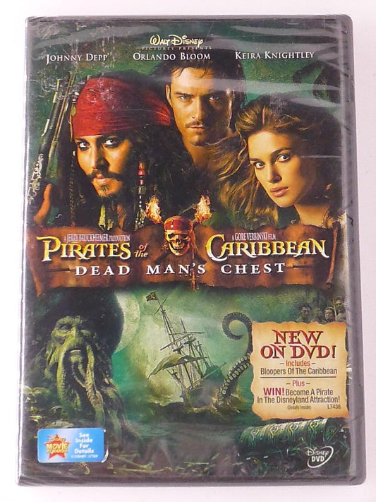 Pirates of the Caribbean Dead Mans Chest (DVD, 2006, Widescreen, Disney) - NEW24
