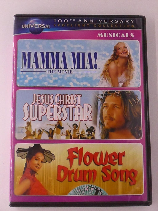 Mamma Mia, Jesus Christ Superstar, Flower Drum Song (DVD, 3-film) - K0303