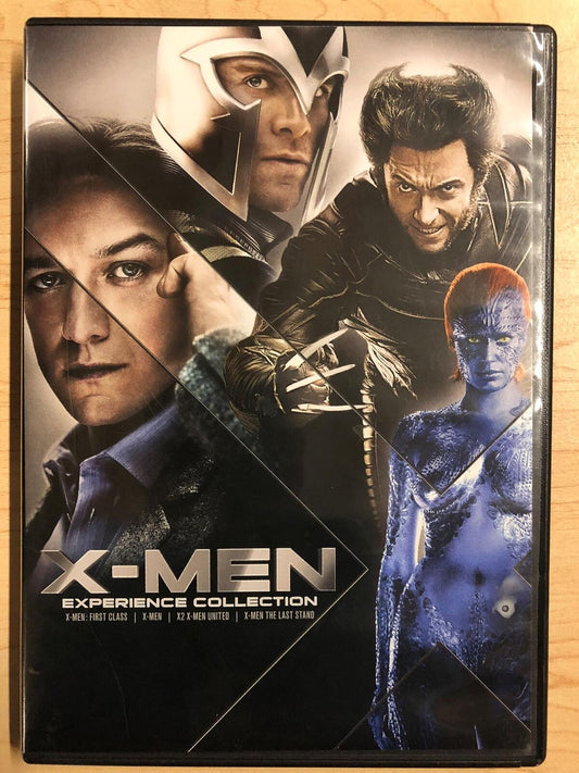 X-Men, First Class, X2 X-Men United, The Last Stand (DVD, 4-film) - J1231