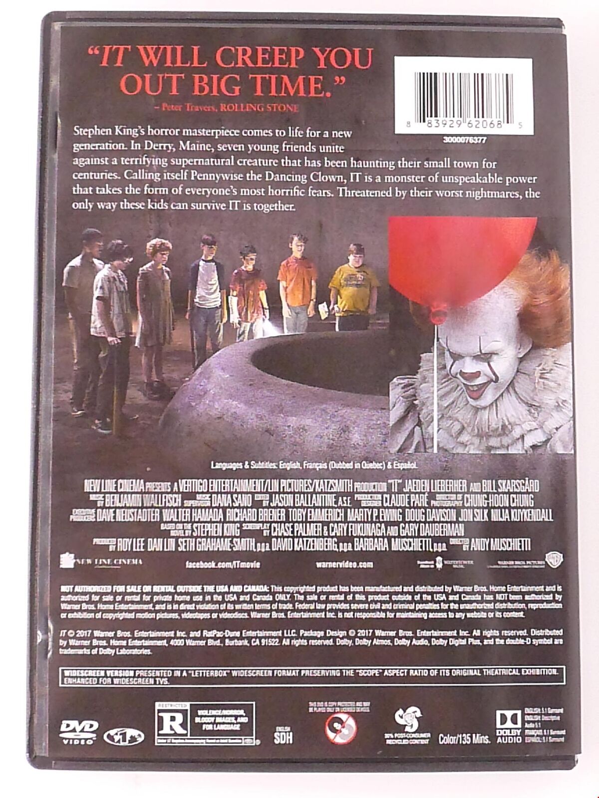 It (DVD, Stephen King, 2017) - K0303