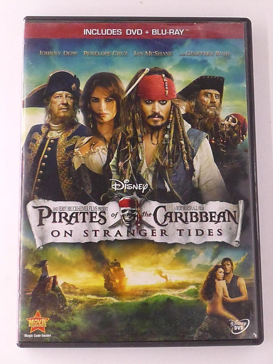 Pirates of the Caribbean On Stranger Tides (Blu-ray, DVD, Disney, 2011) - J1105