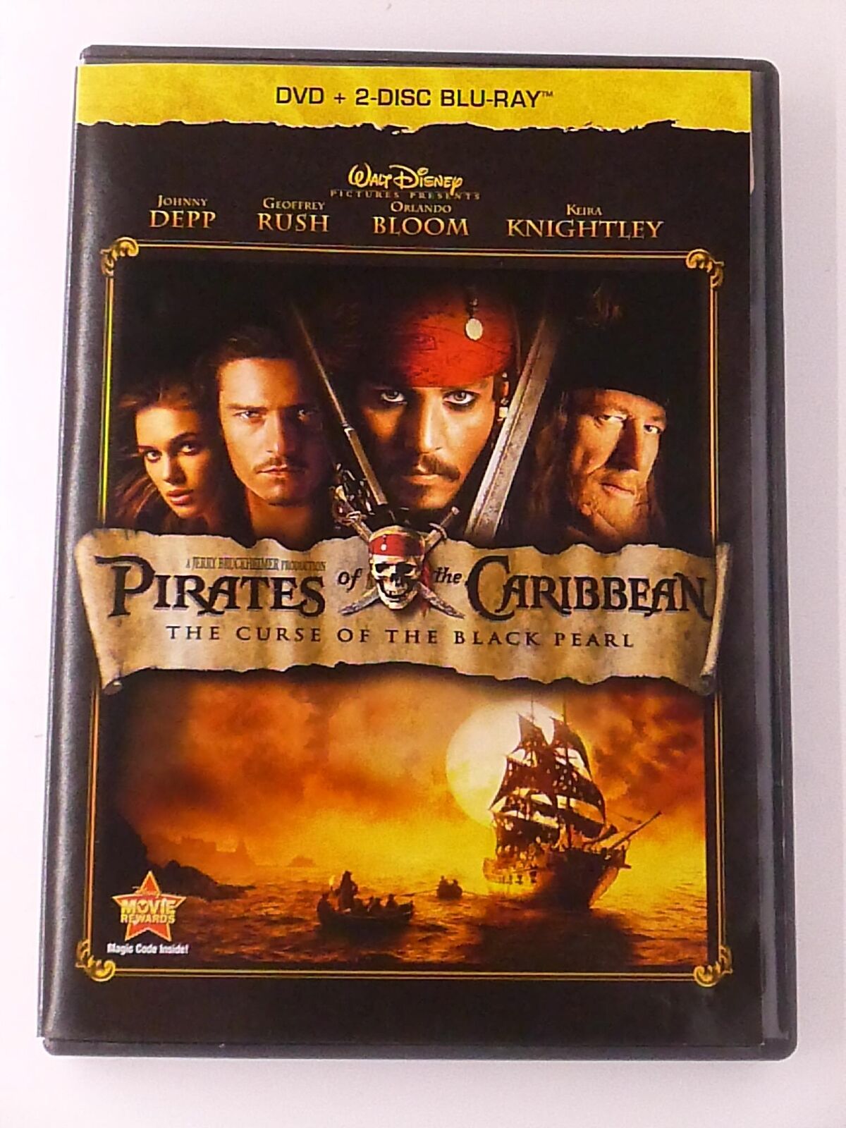 Pirates of the Caribbean - The Curse of the Black Pearl (Blu-ray, 2003) - J1231