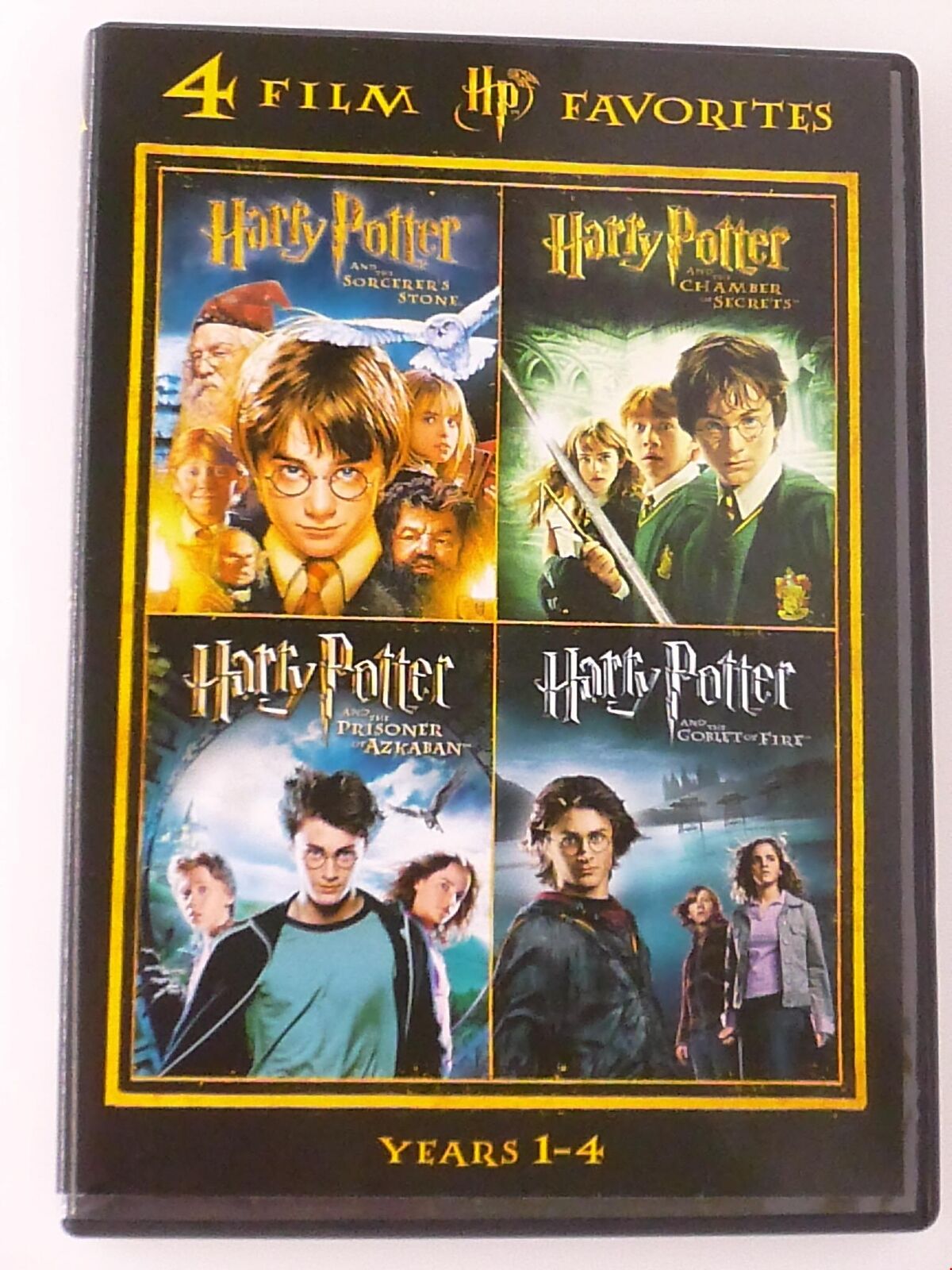 Harry Potter - Sorcerers Stone, Chamber, Azkaban, Goblet (DVD, 4-film) - K0428