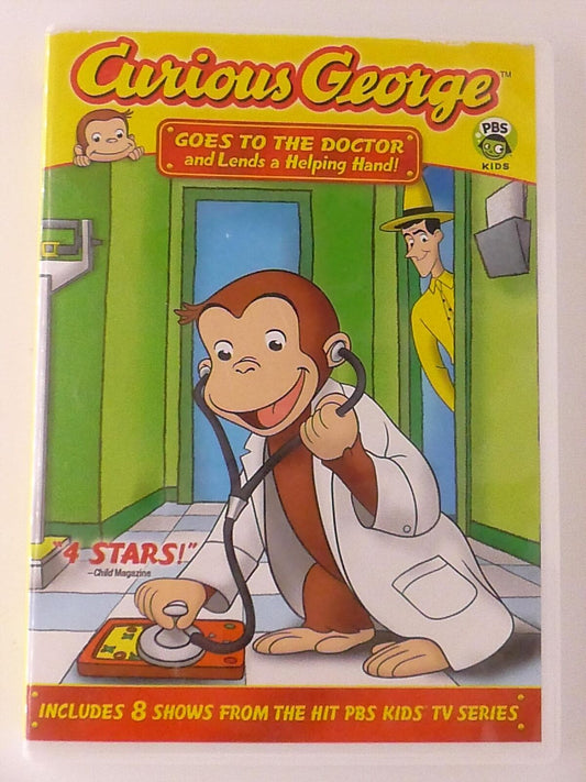 Curious George - Goes to the Doctor and Lends a Helping Hand (DVD, 8 ep) - J1022
