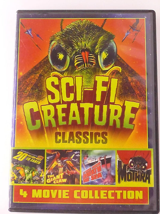 Sci-Fi Creature Classics - The Giant Claw, Mothra, 20 M.. (DVD, 4-film) - J1231