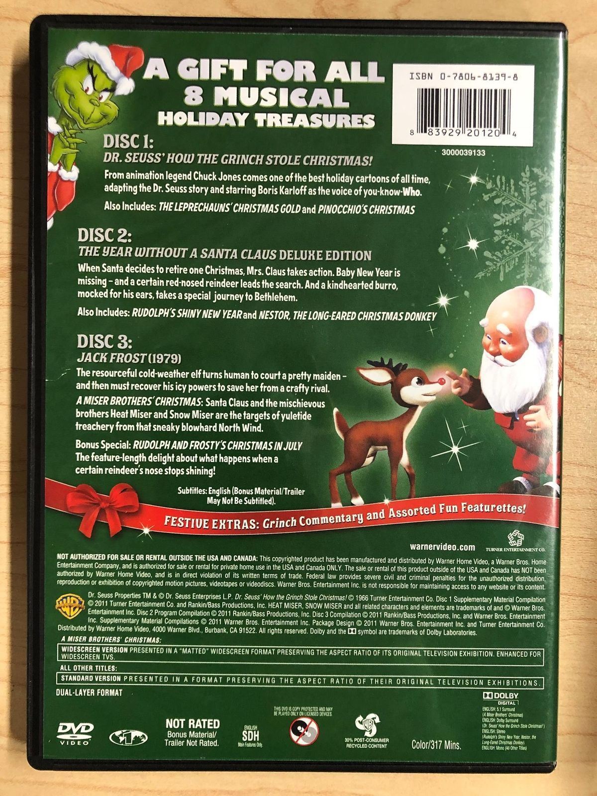 The Year Without a Santa Claus, Jack Frost, How the Grinch Sto... (DVD) - K9